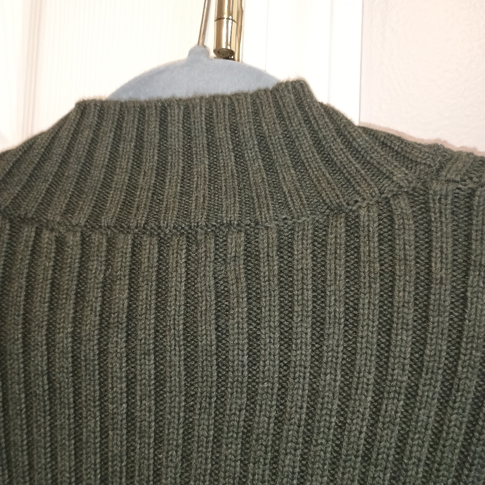 Vintage 90s Lands’ End Direct Merchants Men’s XL Ribbed Cotton Quarter Zip... - Picture 7 of 14